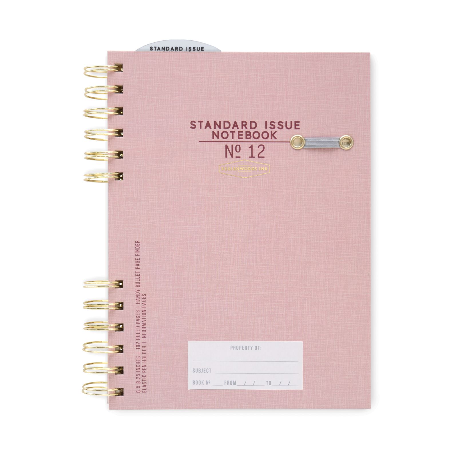 Pink Standard Issue Notebook NO 12