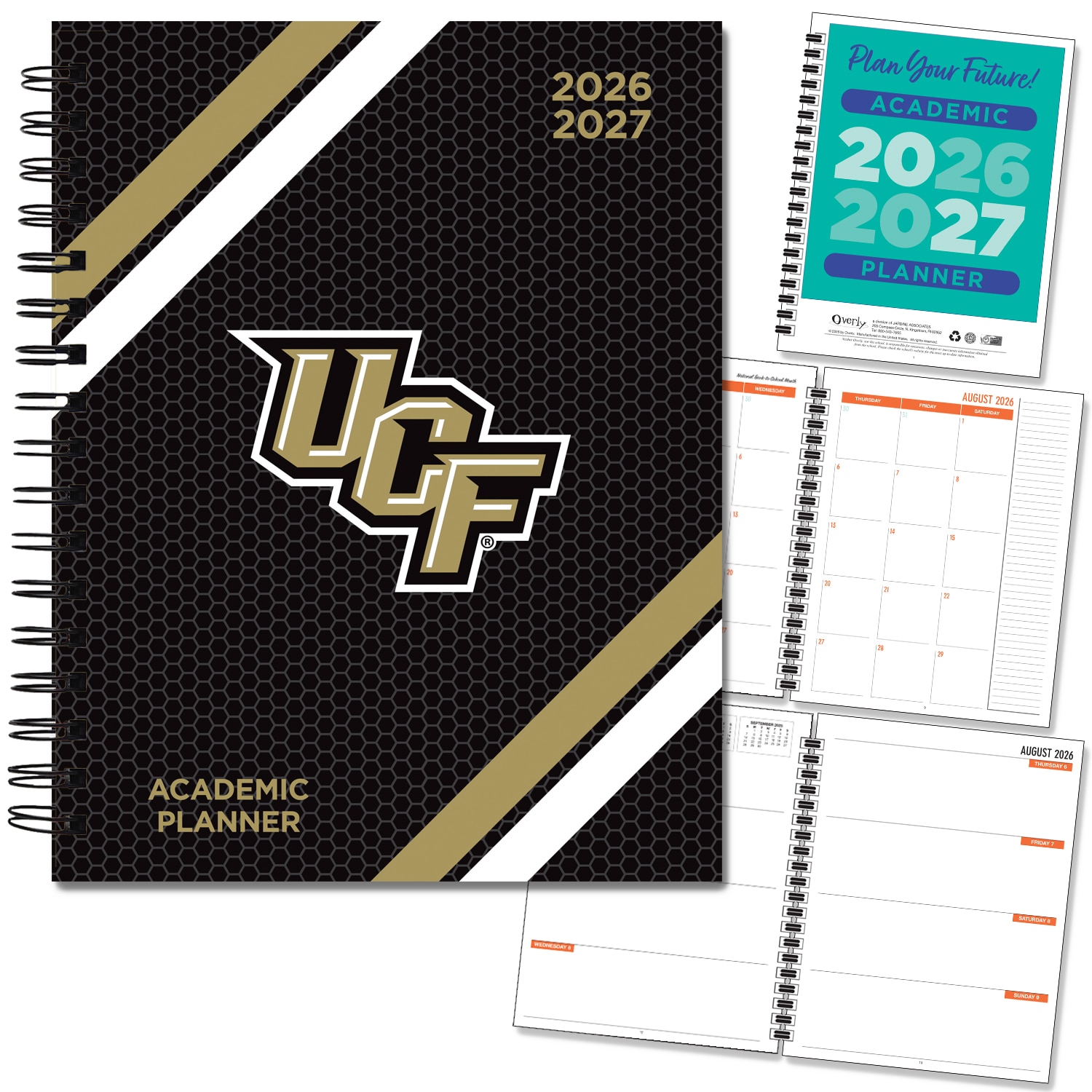 Spirit Wordmark Hard Cover Imprinted Planner 26-27 AY 7x9