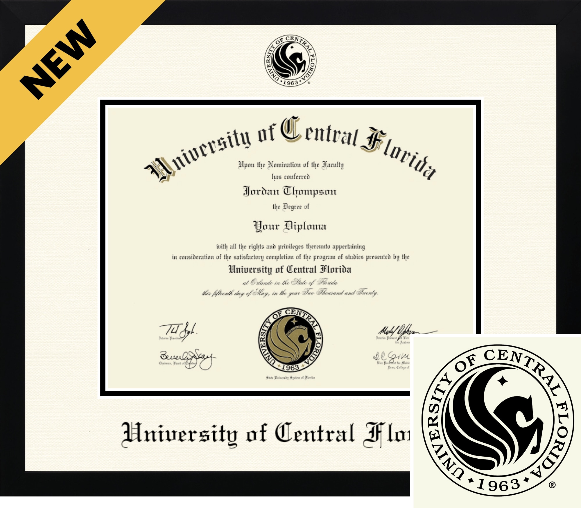 Church Hill Classics ICON 8.5x11 Black Diploma Frame