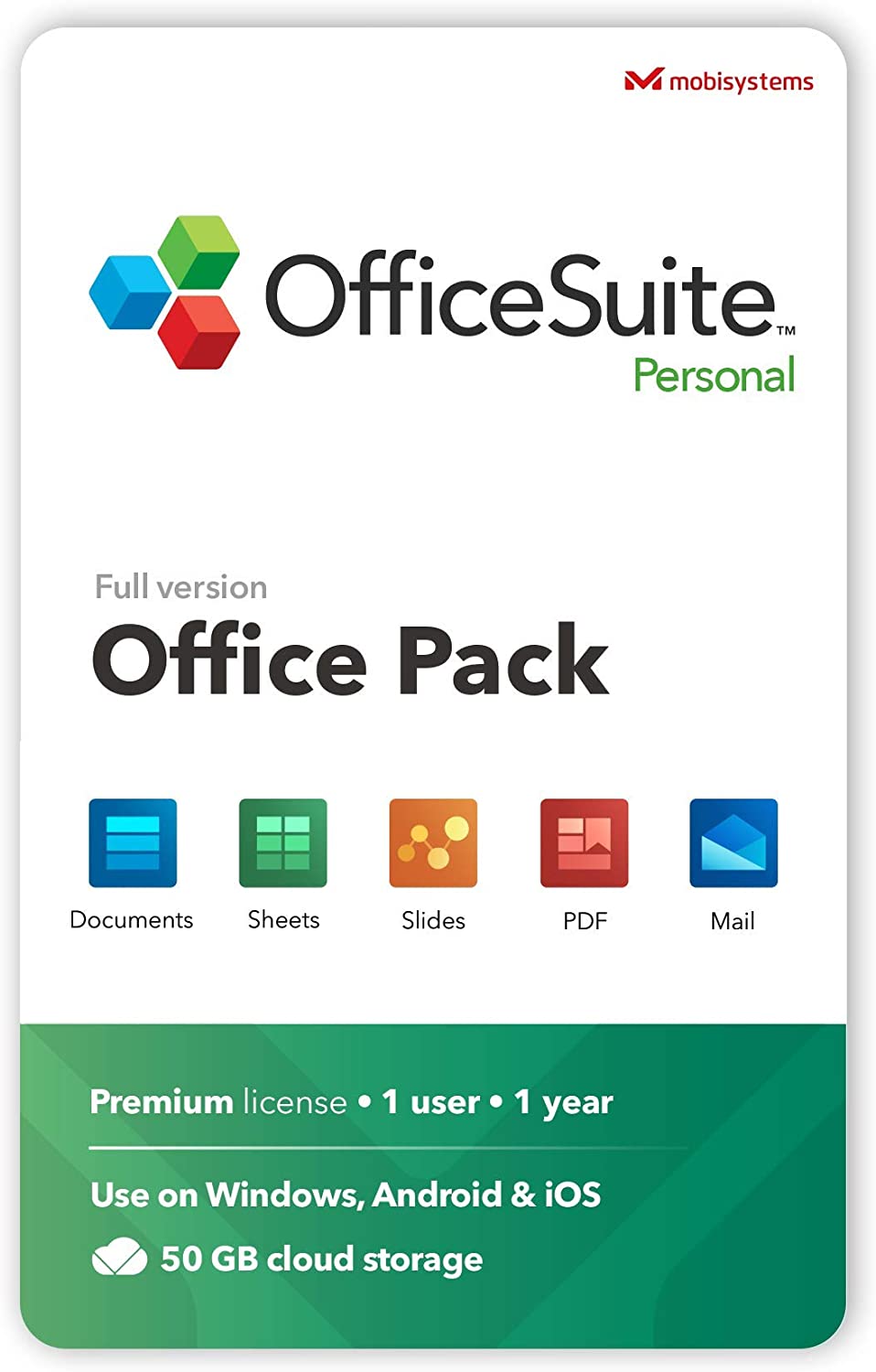 OfficeSuite Personal Compatible with Microsoft Office Word Excel & PowerPoint & Adobe PDF