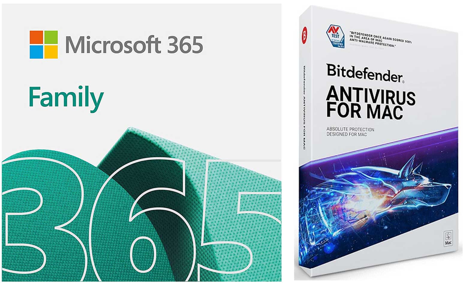 Microsoft 365 Family (6 Users) w/BitDefender AntiVirus for Mac - 1 Year Sub. (Download)