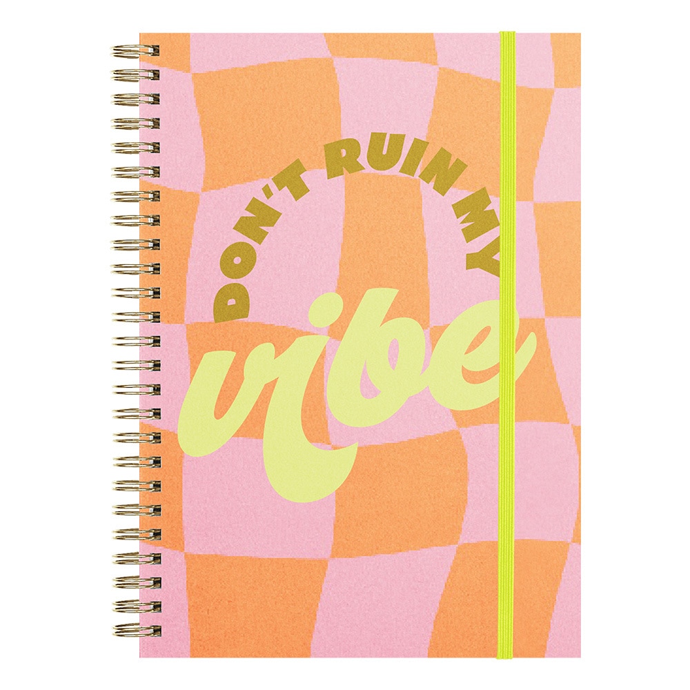 Talking Out of Turn Undated Perpetual Goal Getter Lite Planner, Small - Don't Ruin My Vibe