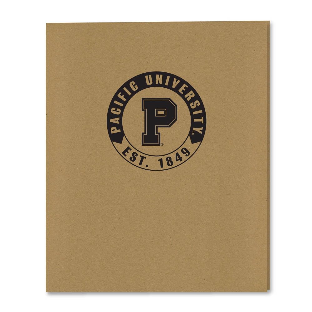 Recycled Emblematic Kraft 2 Pocket Folder, Classic