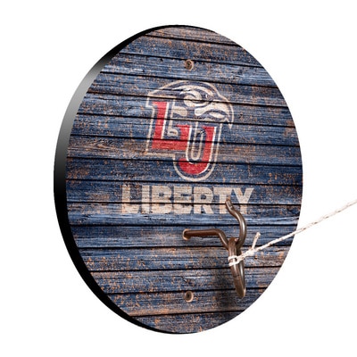 Liberty University Flames Weathered Design Hook and Ring Game
