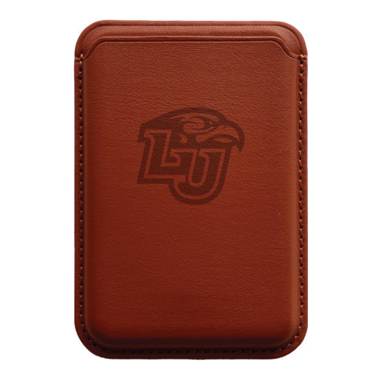 Monaco Leather Cellphone ID wallet with MagSafe Mahogany