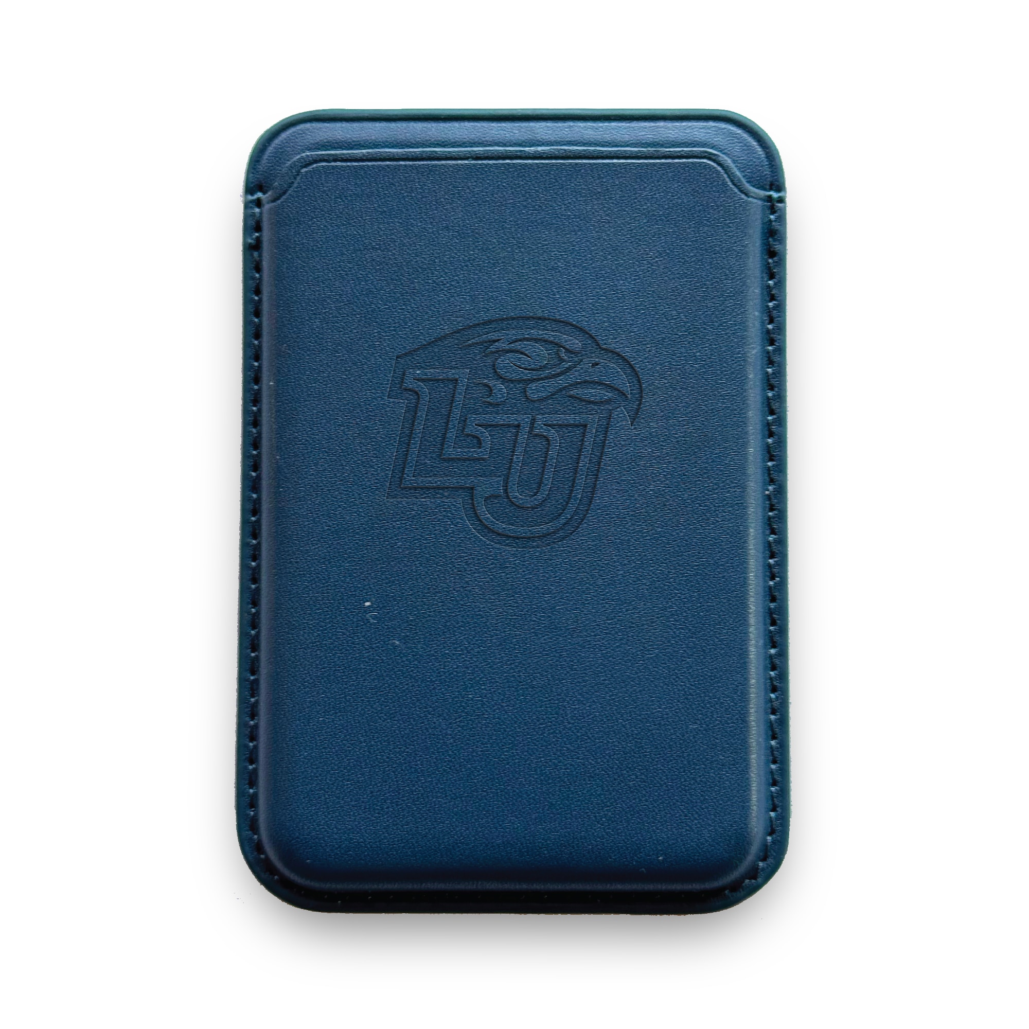 Monaco Leather Cellphone ID wallet with MagSafe Navy