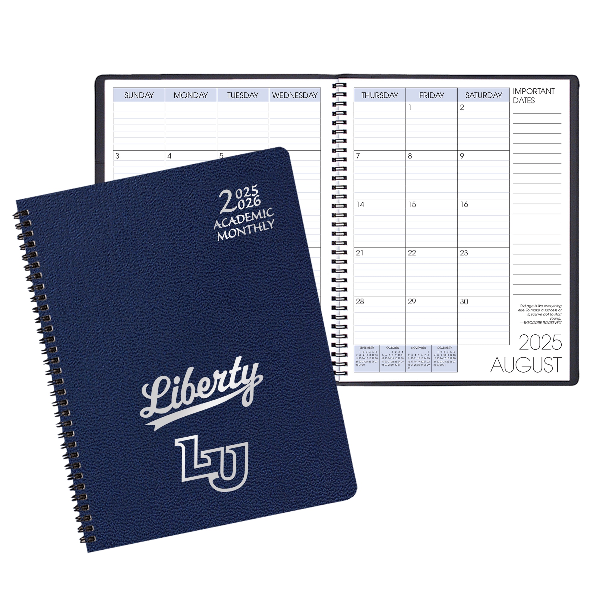 Payne 25-26 Imprinted Academic Monthly Planner 8.5"x11"