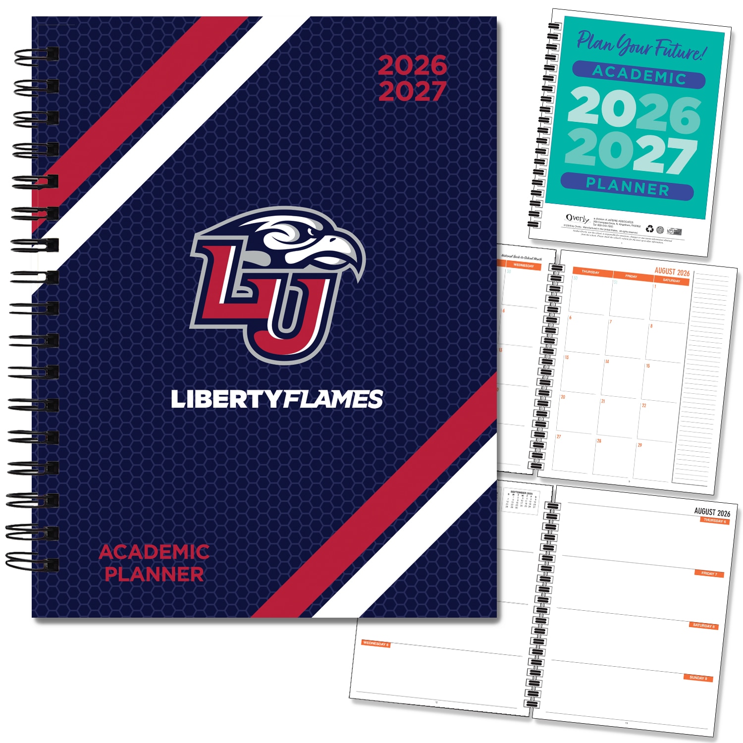 Spirit Wordmark Hard Cover Imprinted Planner 26-27 AY 7x9