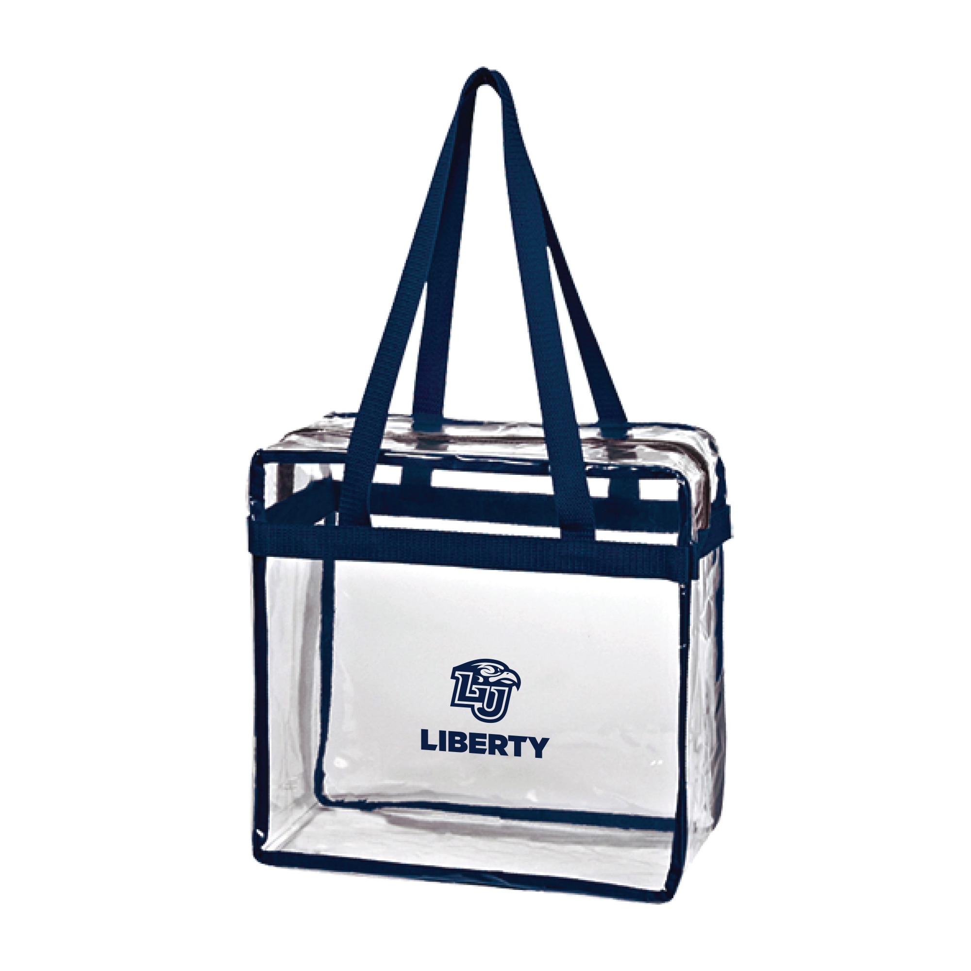 LIBERTY UNIVERSITY FLAMES 3603 Zipped Stadium Tote Imprinted