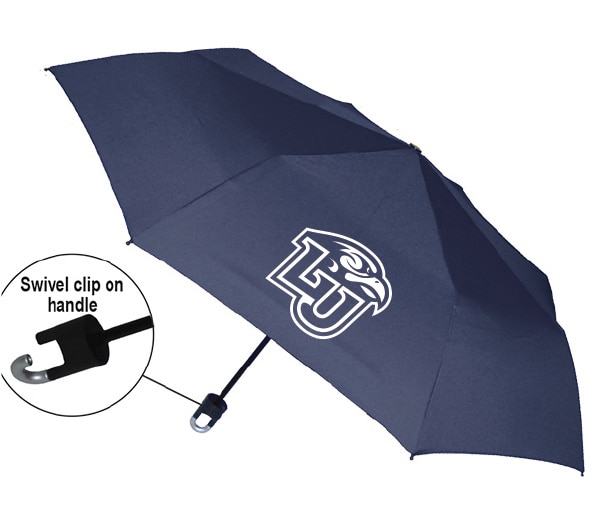 Storm Clip Mini Folding Emblematic Solid Umbrella 42" Coverage