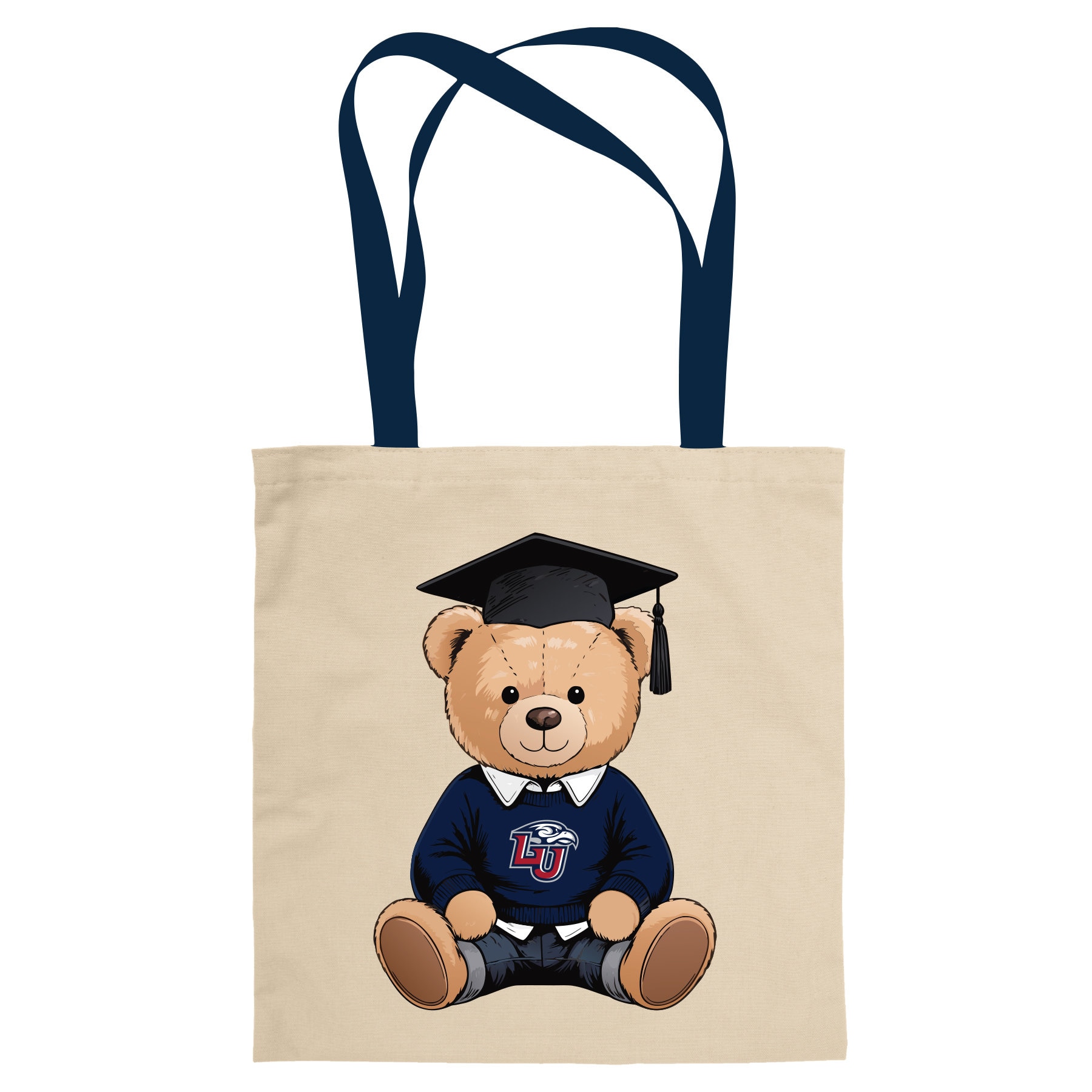 LIBERTY UNIVERSITY FLAMES Grad Teddy Bear Tote