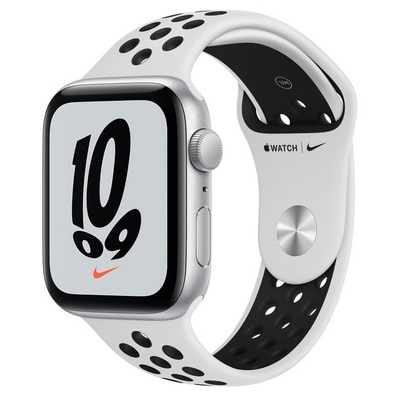 Apple Watch Nike SE GPS 44mm Silver Aluminum Case with Pure