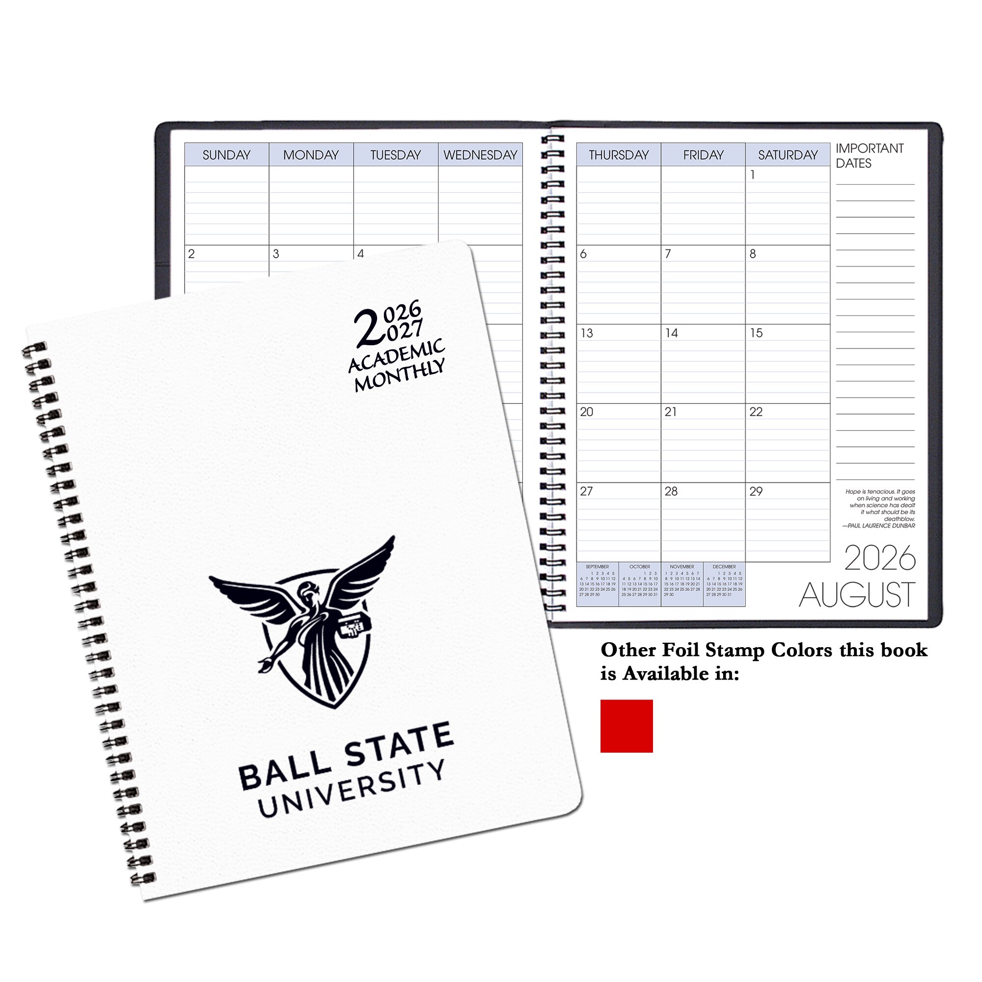 Payne '26-'27 Imprinted Academic Monthly Planner