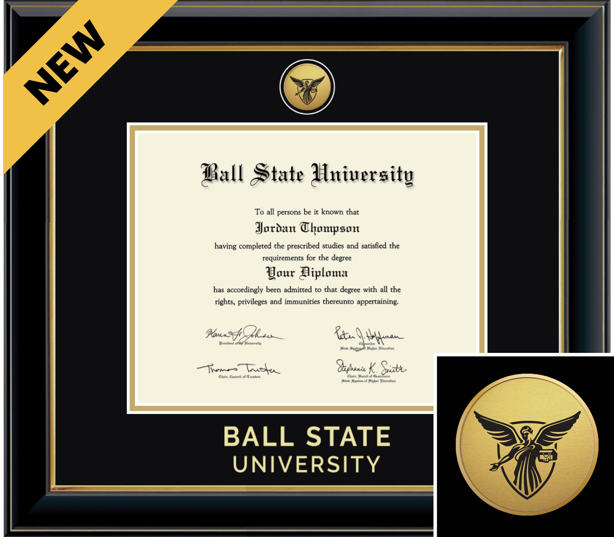 Church Hill Classics Onyx 8x10 Black Diploma Frame