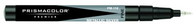 Prismacolor Premier Single-Nib Broad Metallic Marker, Silver