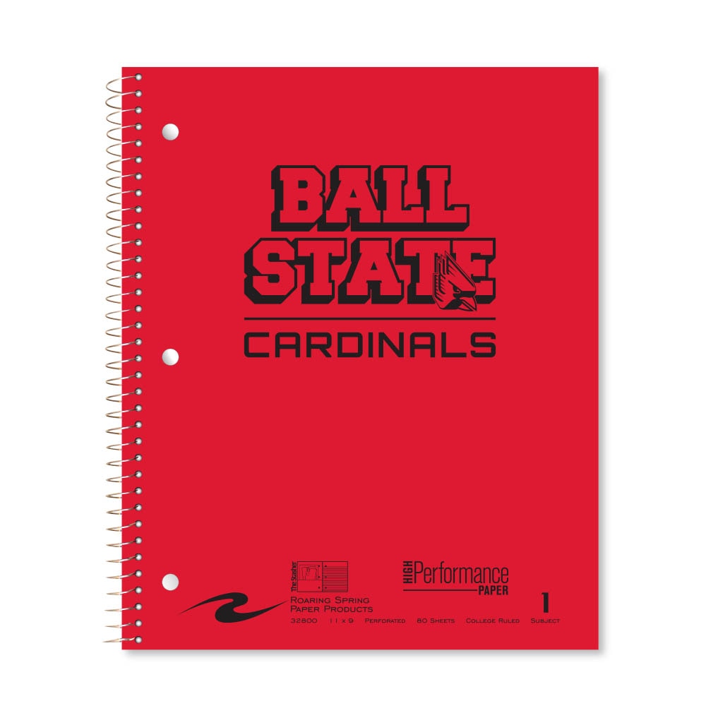Roaring Premium 1 Subject Notebook, 8.5x11 College Ruled 20lb Paper, Pressboard Foil Cover