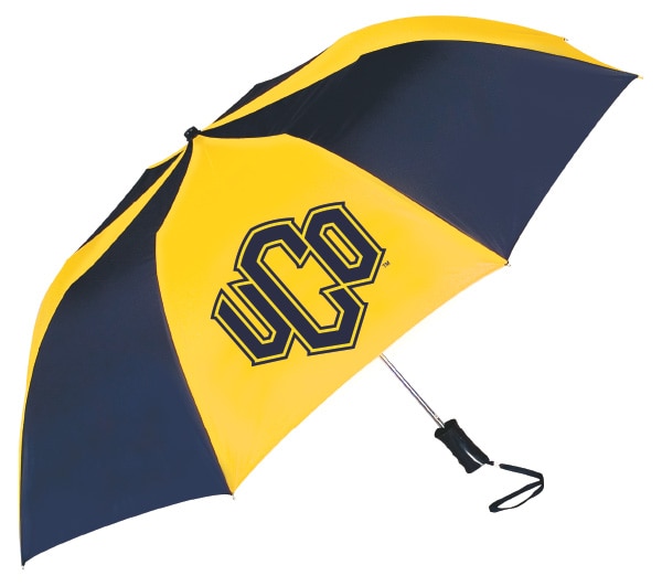 University of Central Oklahoma "The Sport" 2-Tone Emblematic Umbrella Automatic Folding 48" Coverage