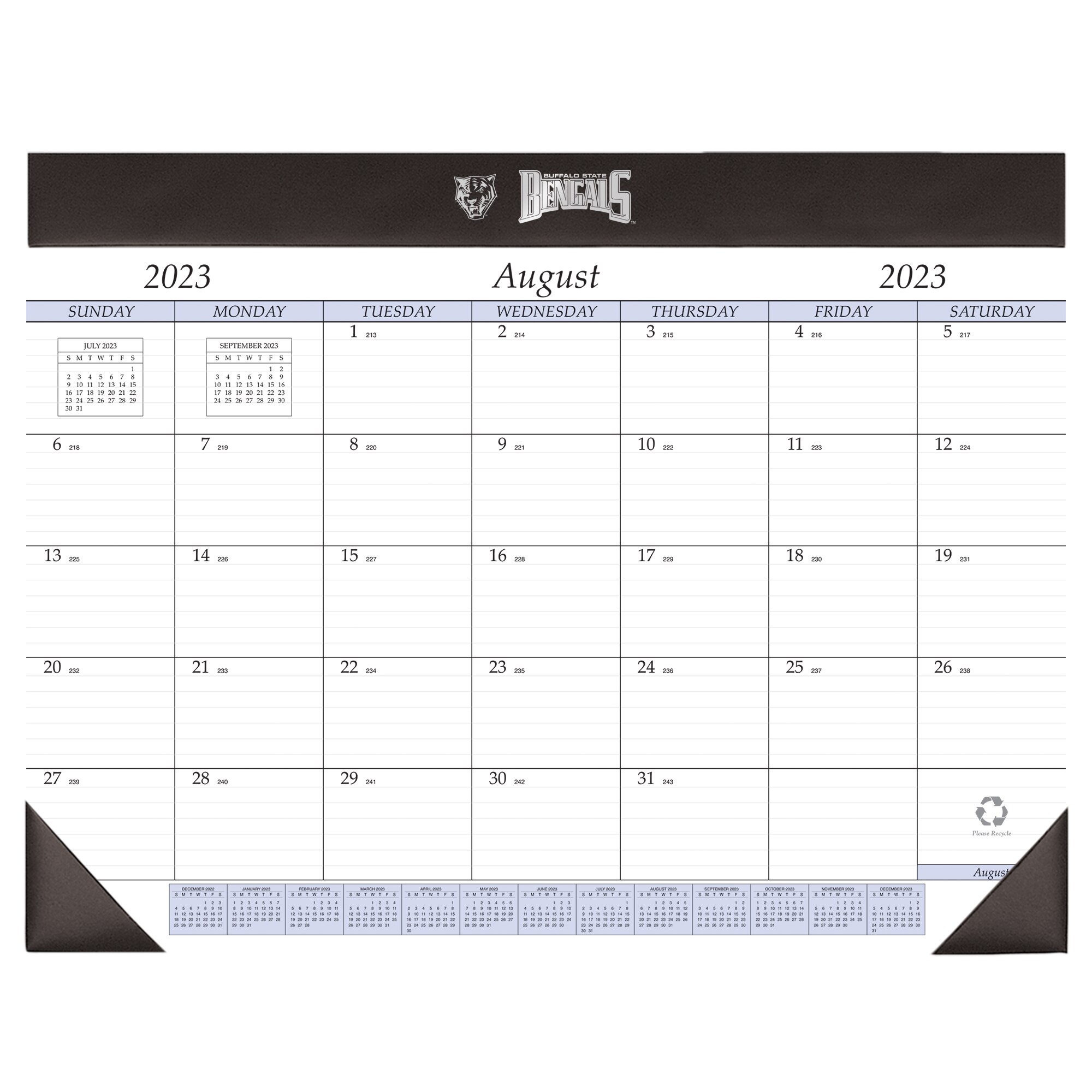 Payne 2023-24 Imprinted Academic Desk Pad Calendar 17x22"