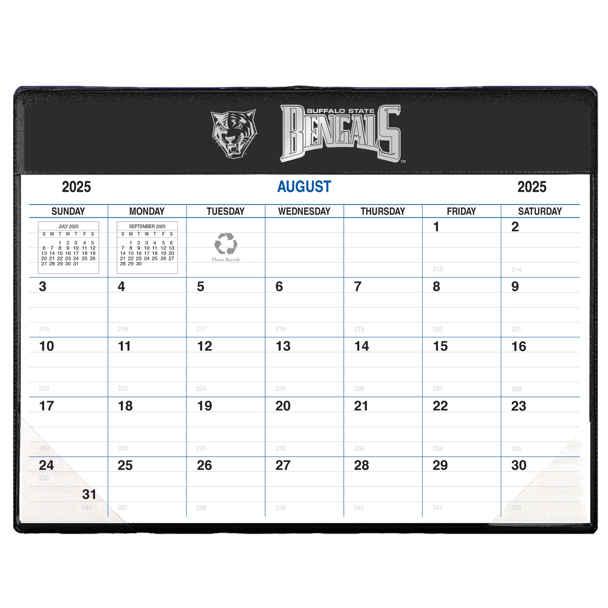 Payne 25-26 Imprinted Academic Calendar Pad Planner 8.5"x11"