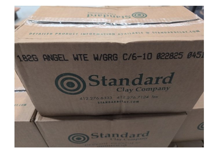 White Stoneware Clay 182WG 25lb minimum