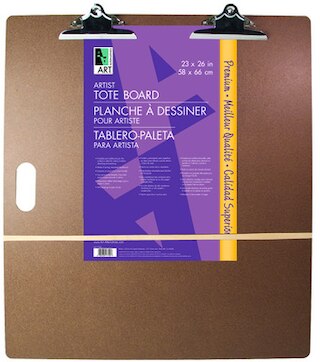 Art Alternatives Tempered Tote Board with Butterfly Clips, 23