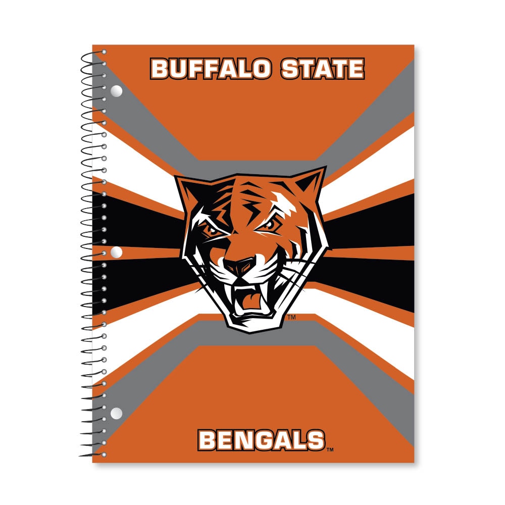 Digi Color Warp 1 Subject 11"x8.5" 70 Count College Ruled Spiral Notebook