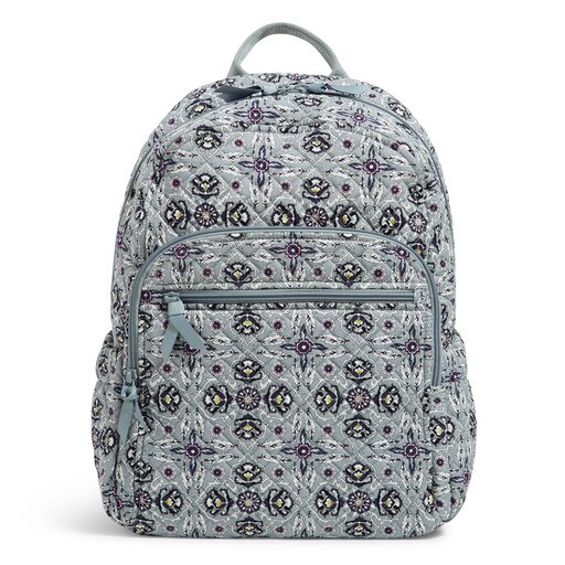 gray and teal backpack