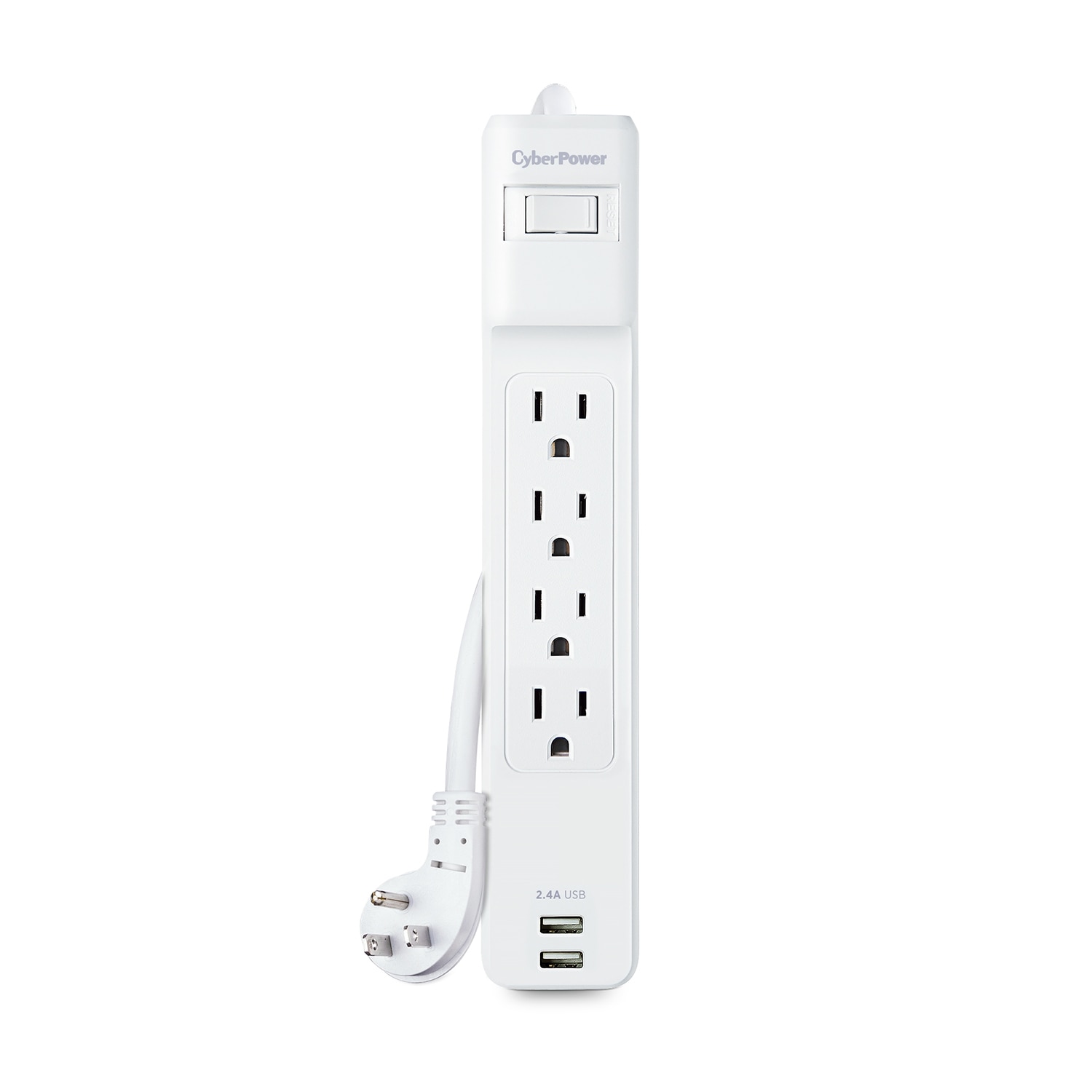4ft Outlet 2 USB Surge Protector
