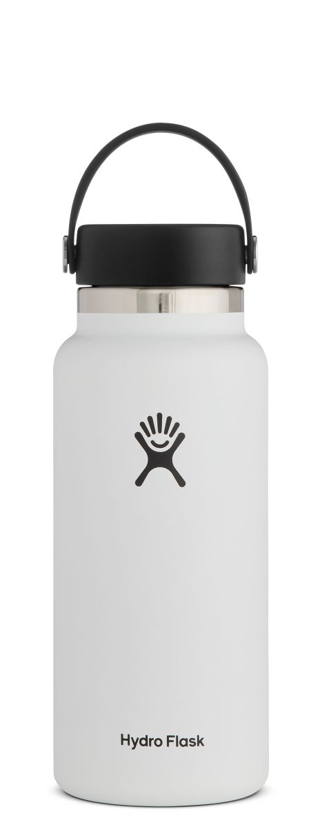 Limited Edition Hydro Flask 32oz Refill For Good White Cap and Clear Boot