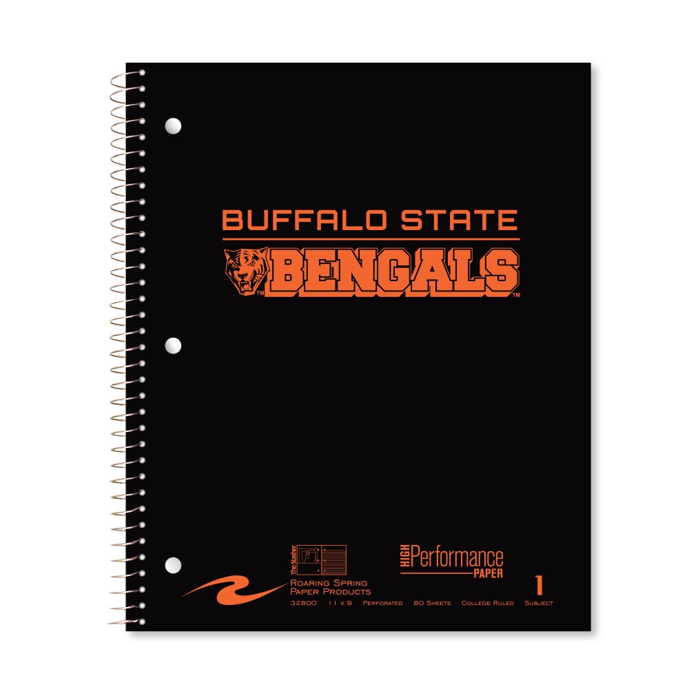 Roaring Premium 1 Subject Notebook, 8.5x11 College Ruled 20lb Paper, Pressboard Foil Cover