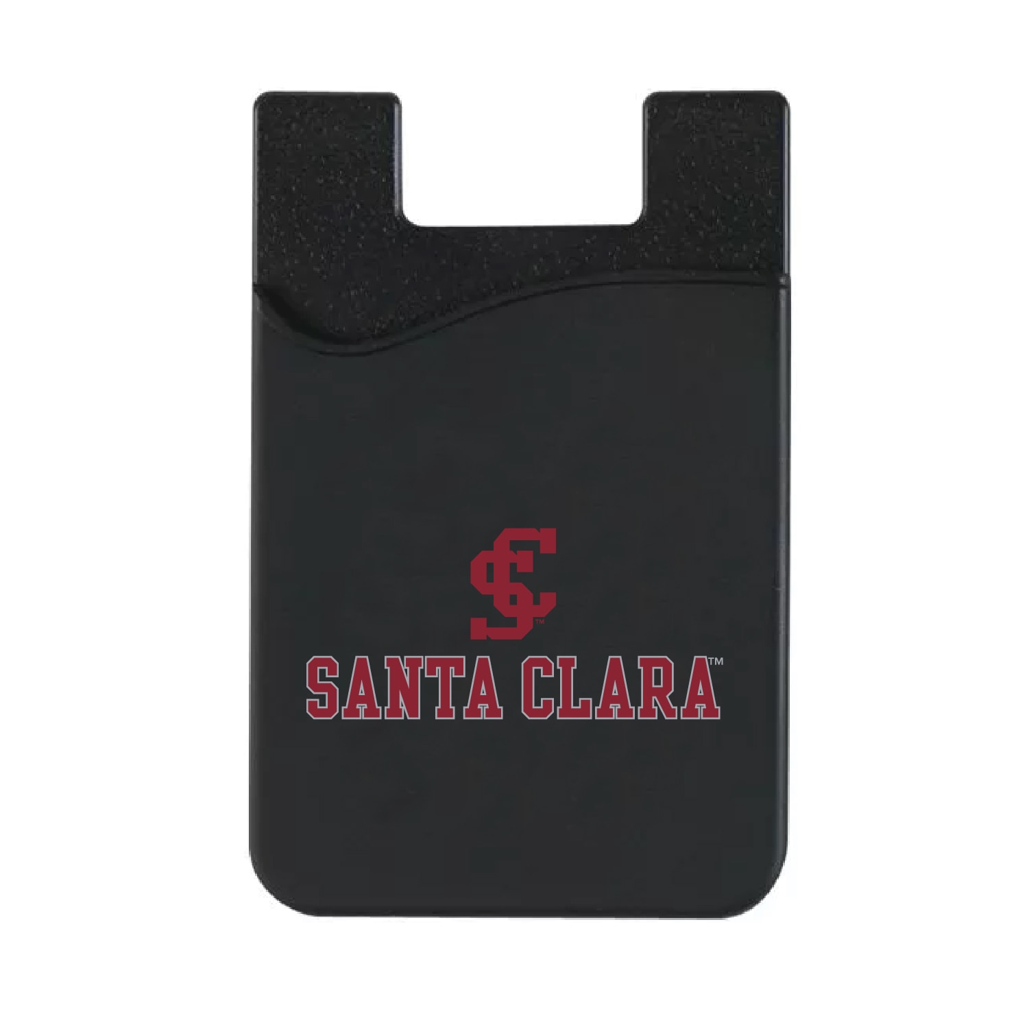 Santa Clara University Leather Wallet Sleeve (Top Load), Black, Classic