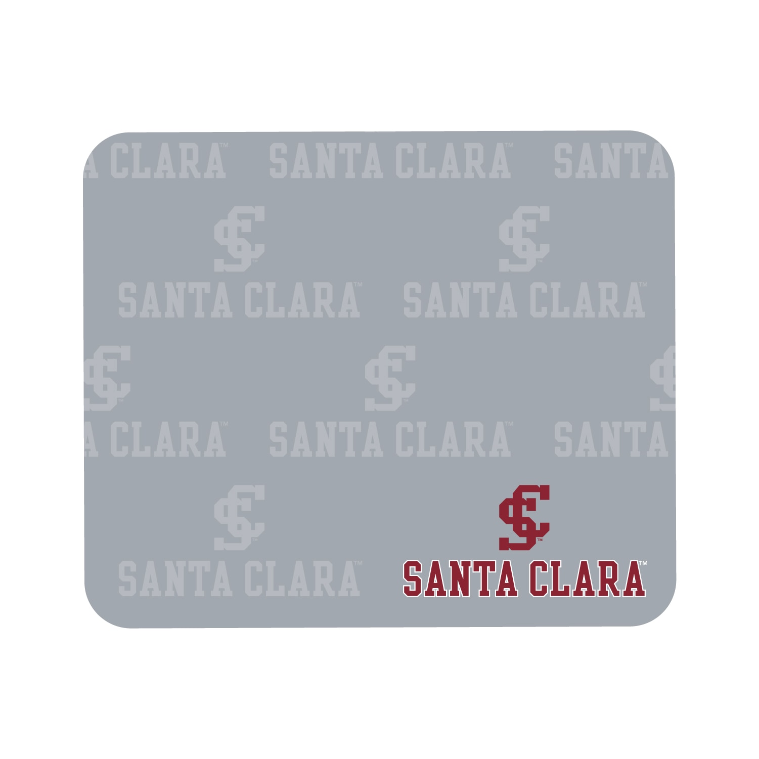 Santa Clara University V2 Mousepad, Mascot Repeat V1