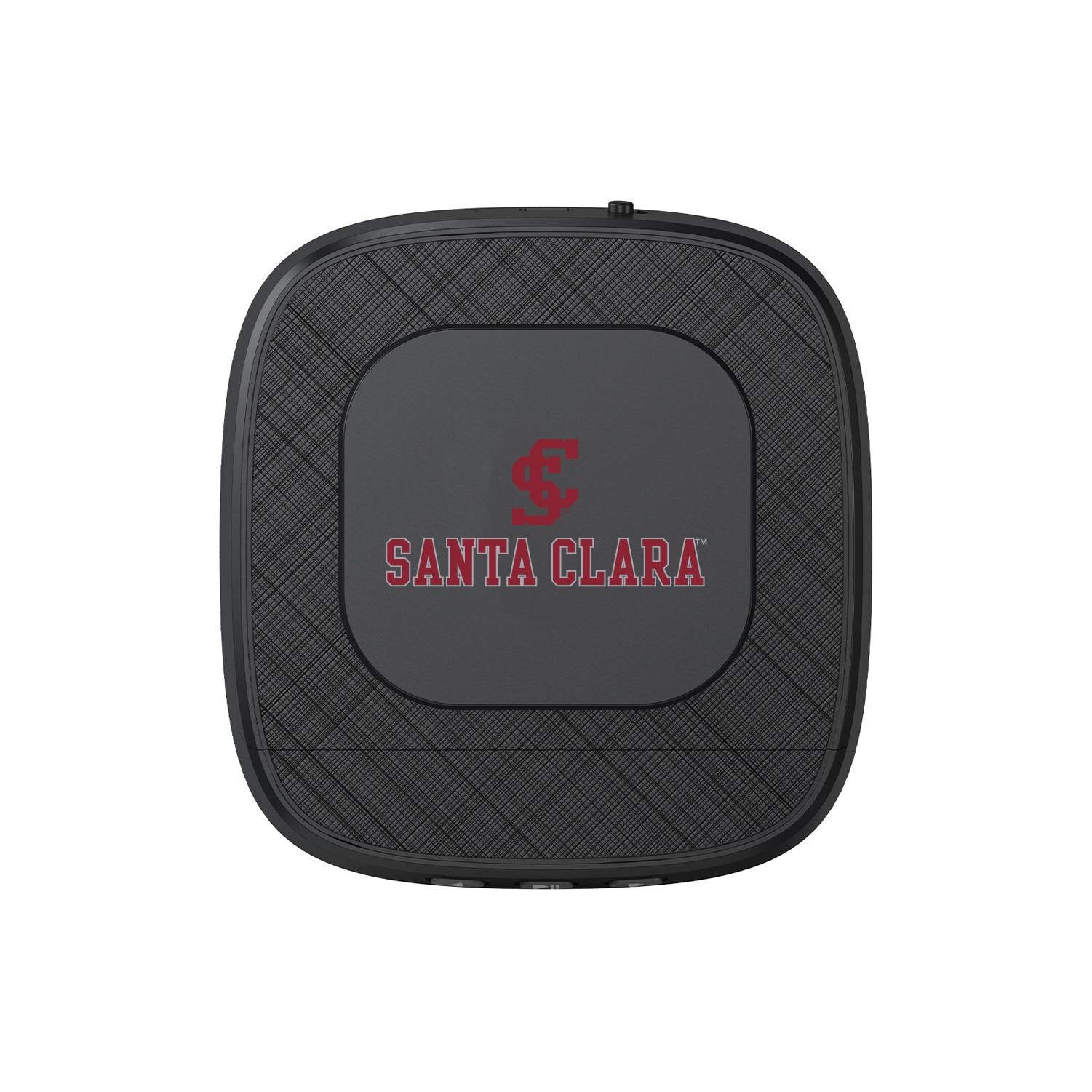 Santa Clara University Portable Speaker with Phone Charger, Black, Classic