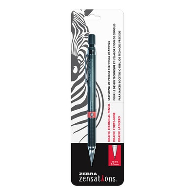 Zebra Zensations Drafix Technical Pencil 0.5mm HB #2 1/Pack