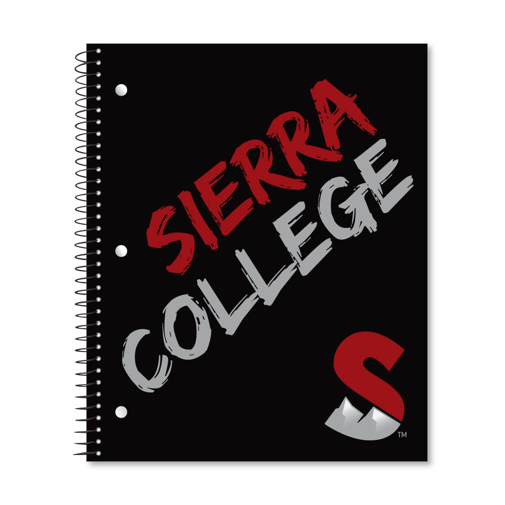 School spirit 3 subject 11"x9" College ruled spiral notebook