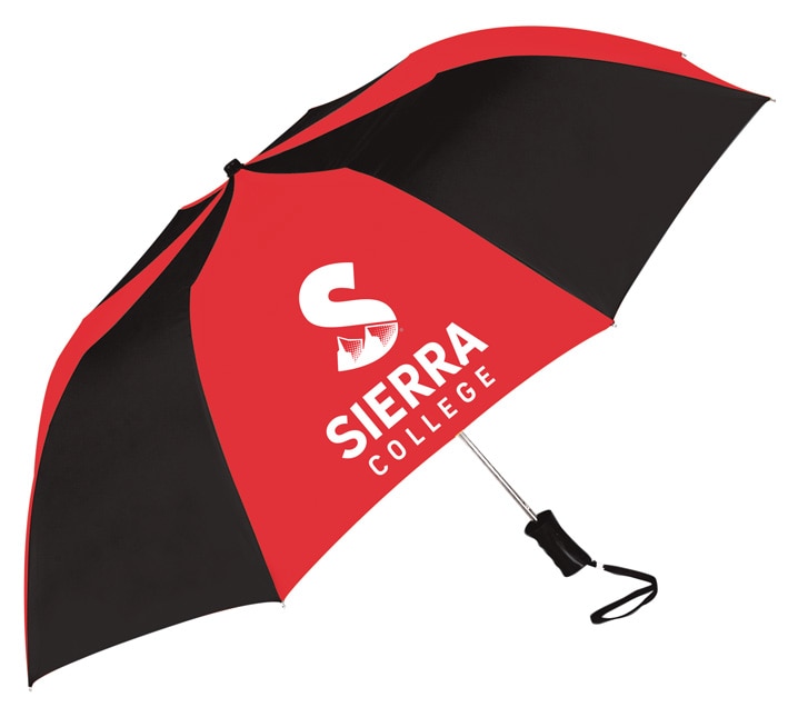 "The Sport" 2-Tone Emblematic Umbrella Automatic Folding 48" Coverage