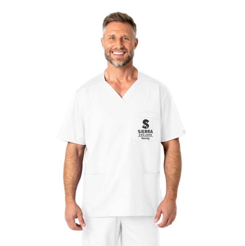 Wink Work Men's V-Neck Top 103SIER1