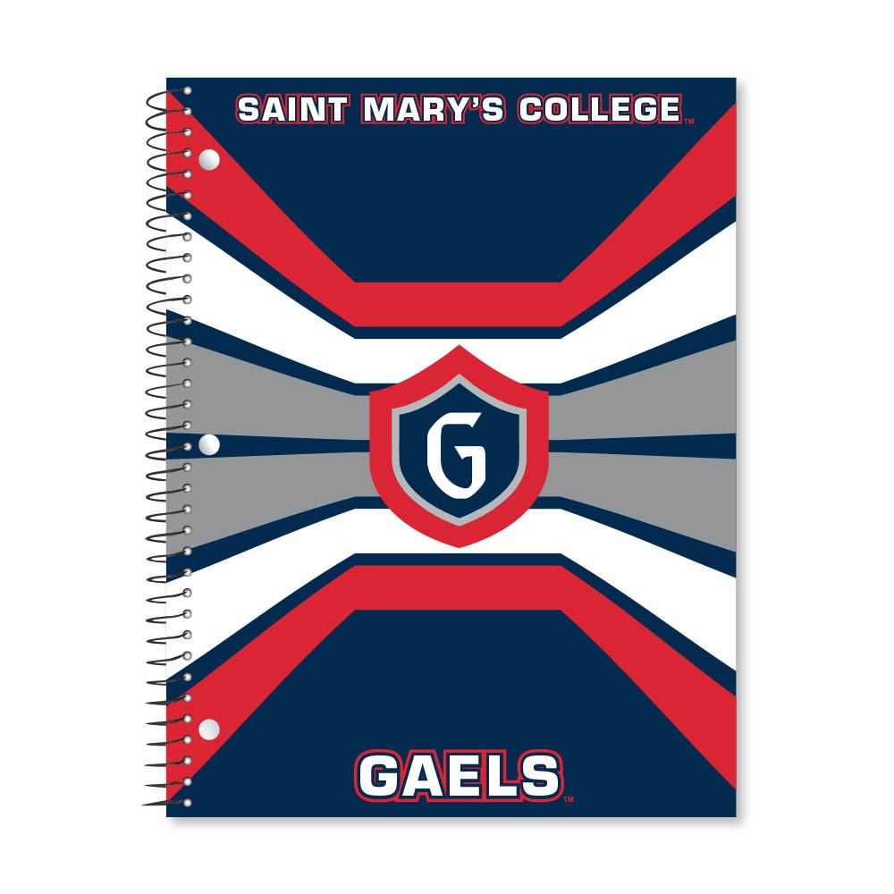 Digi Color Warp 1 Subject 11"x8.5" 70 Count College Ruled Spiral Notebook