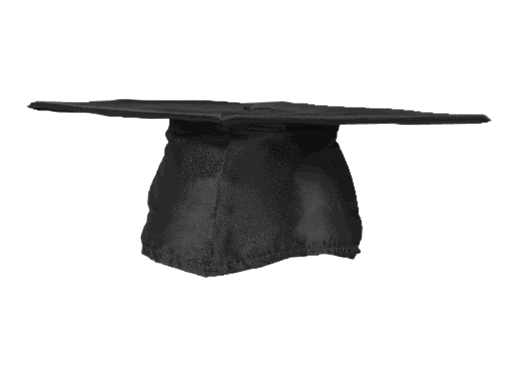 Grad Cap Only - Black