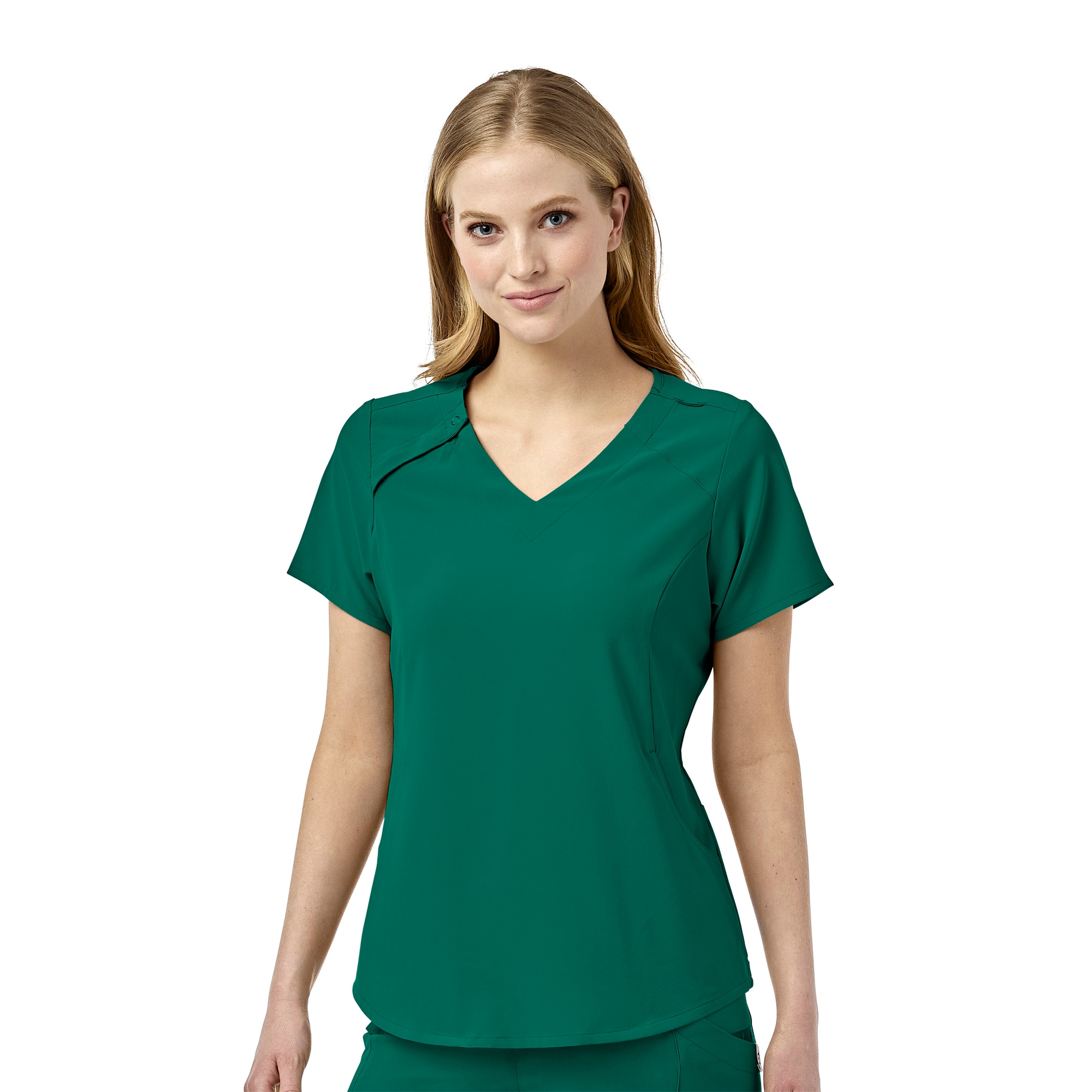 Wink Renew Women's EZ-ZIP V-Neck Top, 6234