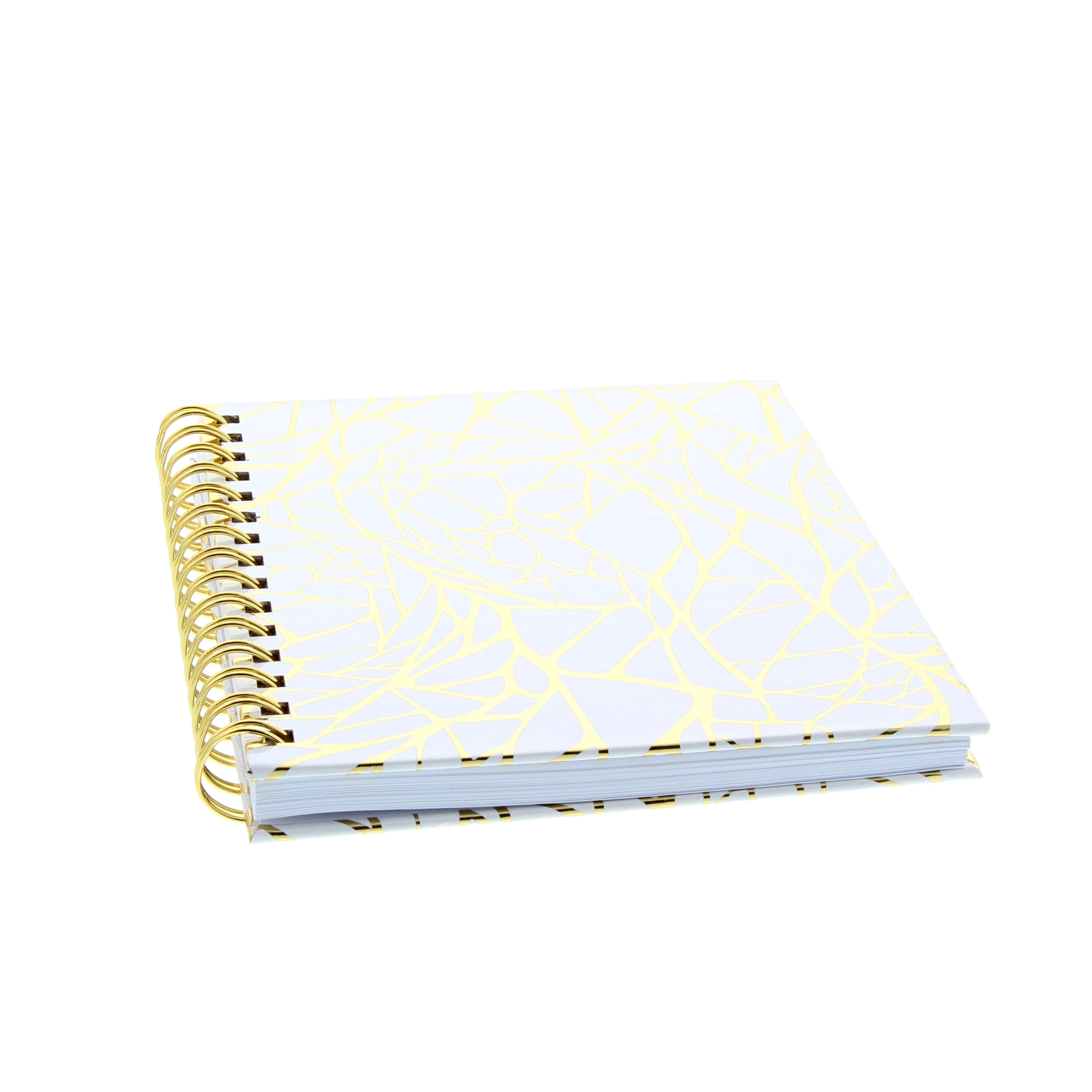 Ltd Journal Gold Web 6x8 White With Dot GrID Paper