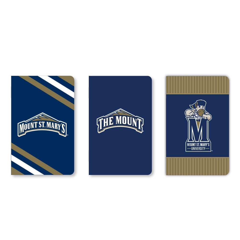 Set of 3 School Spirit Pocket Sized Mini Notebooks