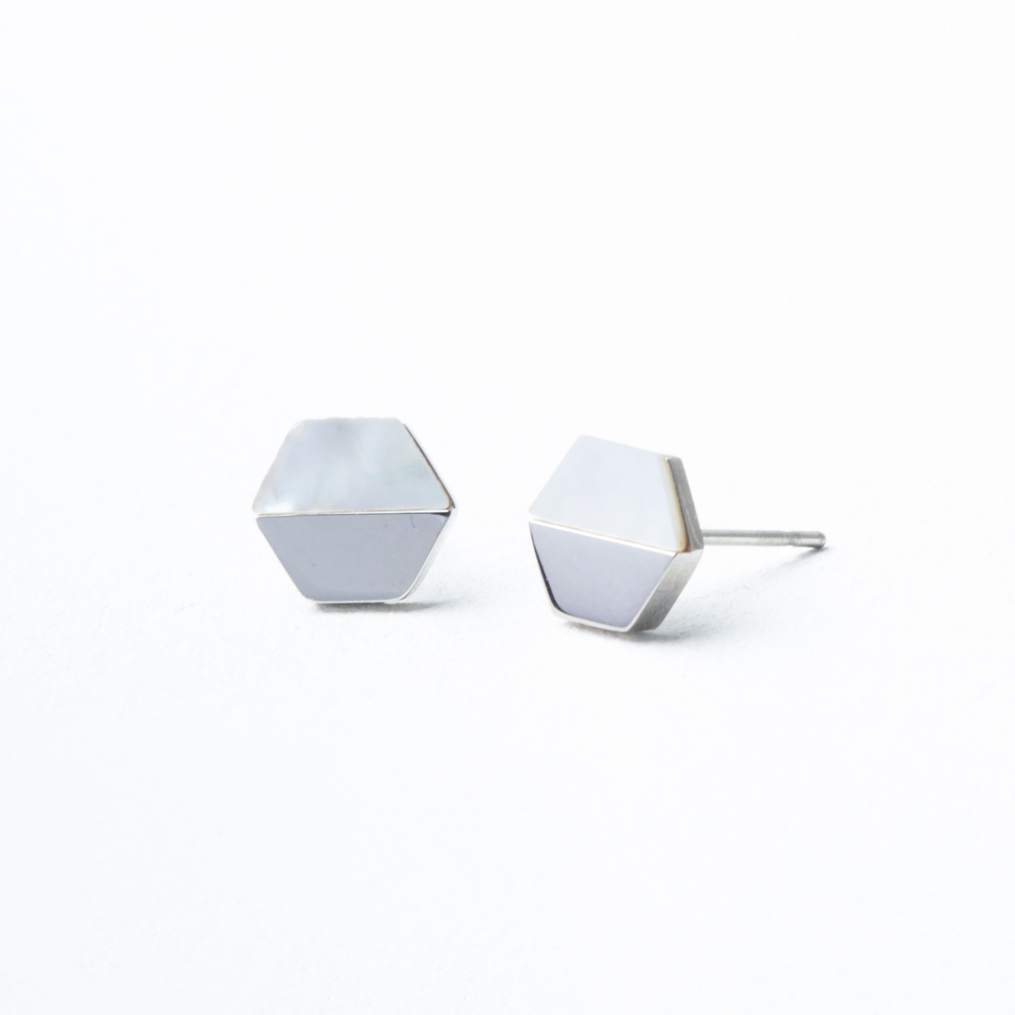 Starfish Project Dorothy Hexagon Shell Stud Earrings