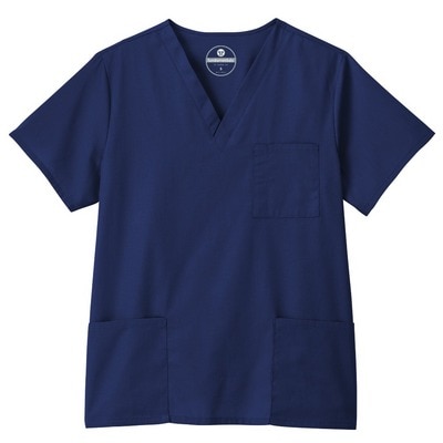 Unisex Three Pocket Scrub Top