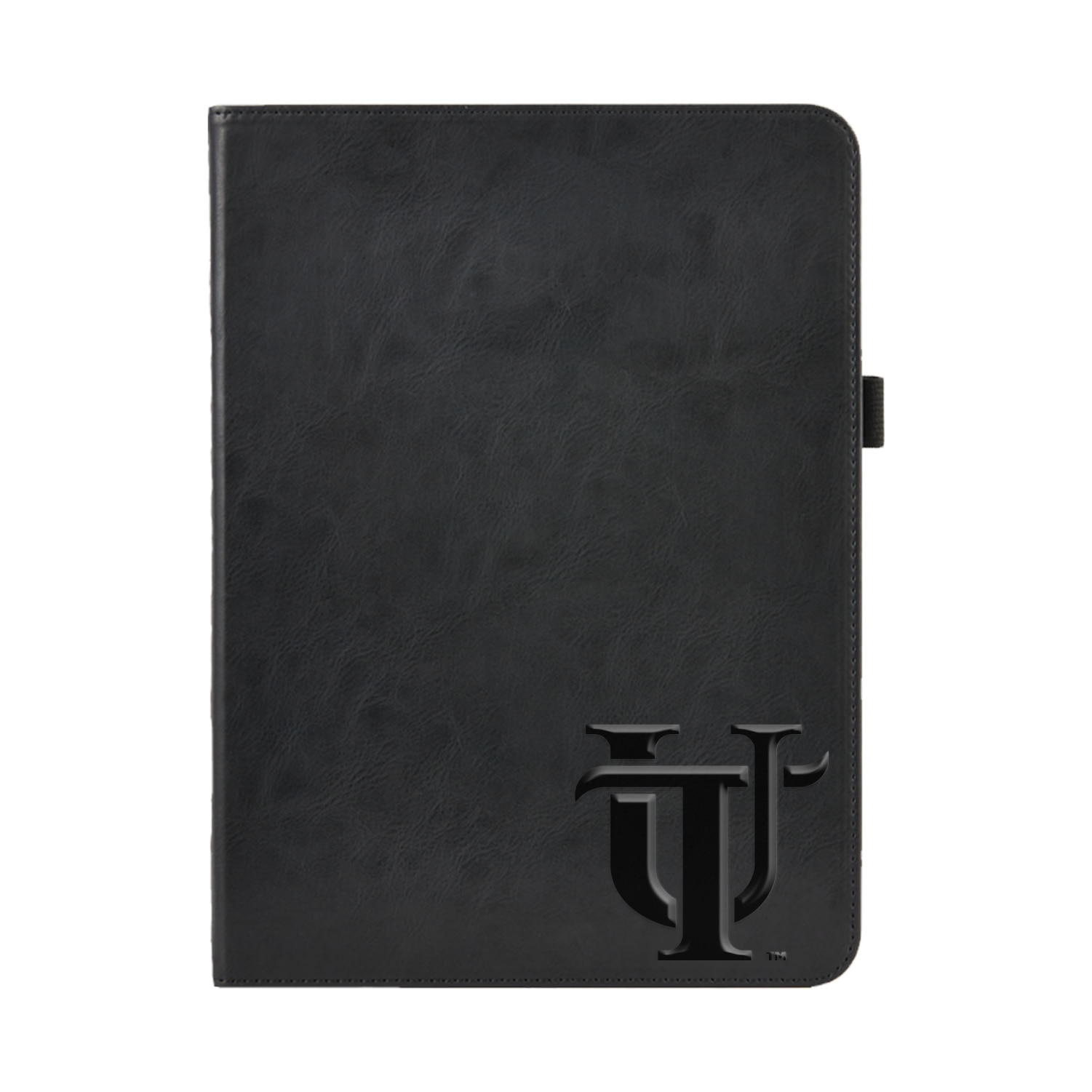 University of Tampa V2 Black Leather Folio Tablet Case, Alumni V2 - iPad (9th gen)