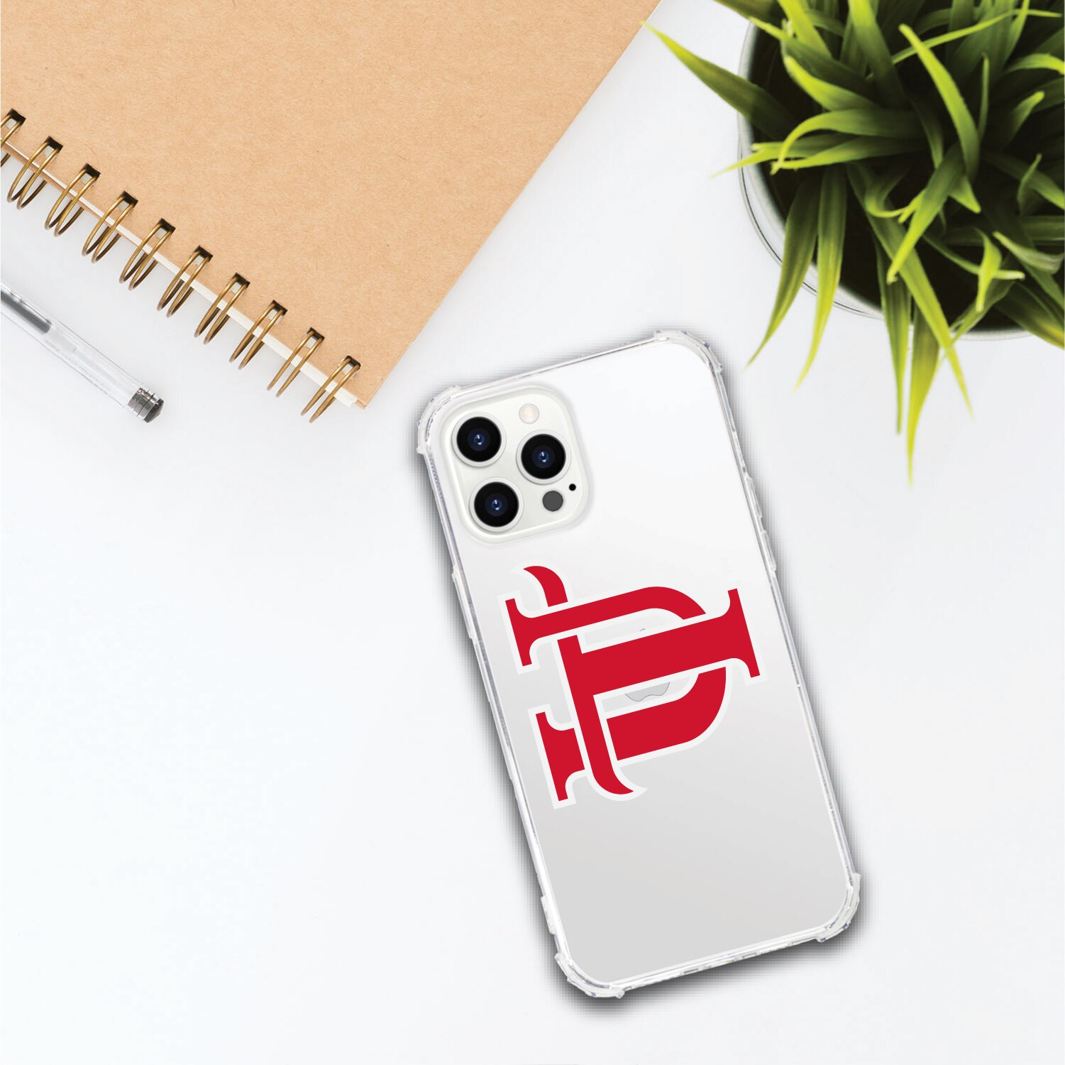 University of Tampa V2 Clear Tough Edge Phone Case, Classic V1 - iPhone 12 Pro