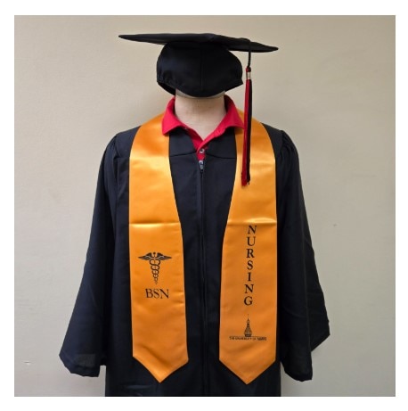 UNIV OF TAMPA OH SATIN STOLE CLASSIC  Apricot