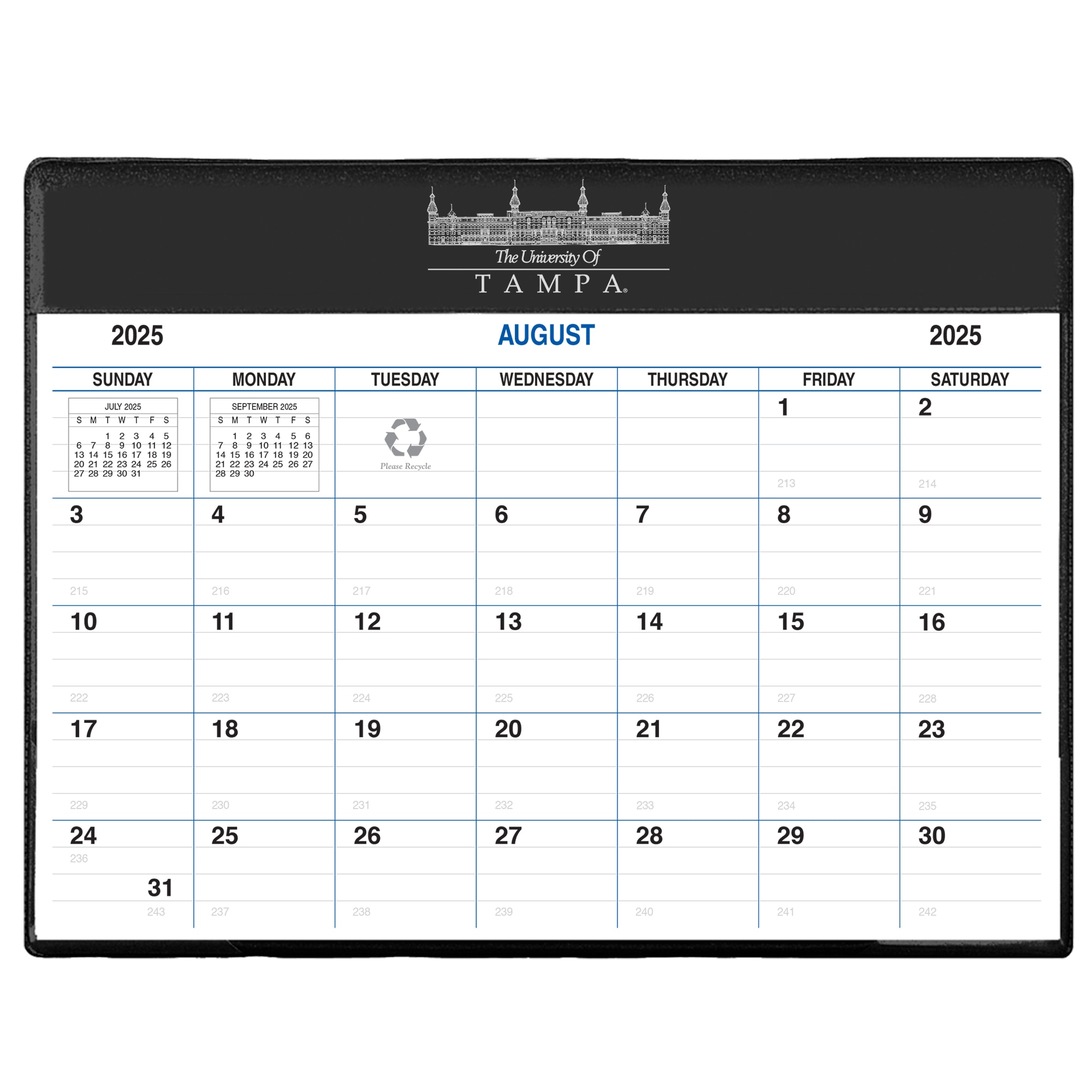 Payne 25-26 Imprinted Academic Calendar Pad Planner 8.5"x11"