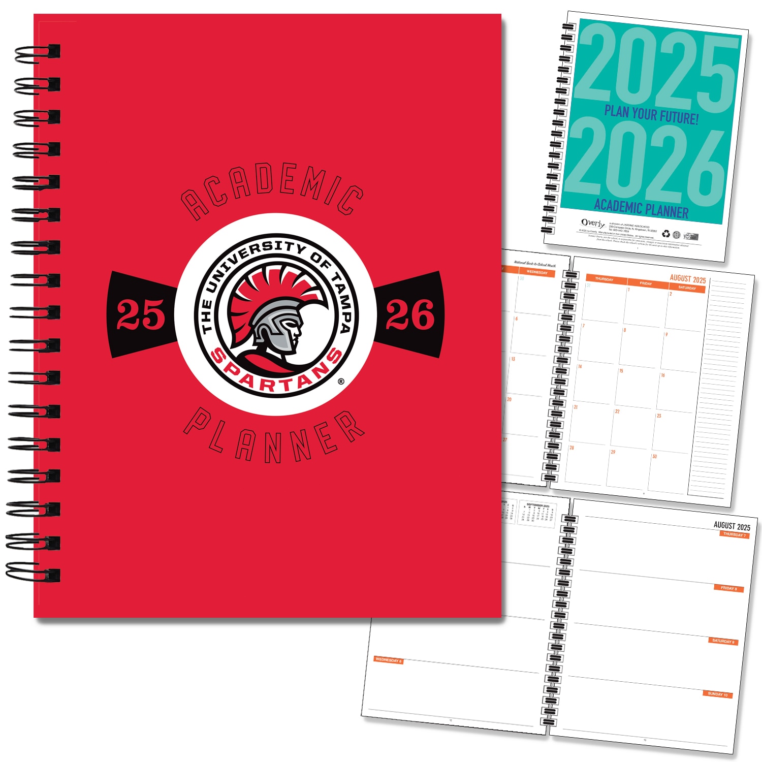 Traditional Mascot Hard Cover Imprinted Planner 25-26 AY 7x9