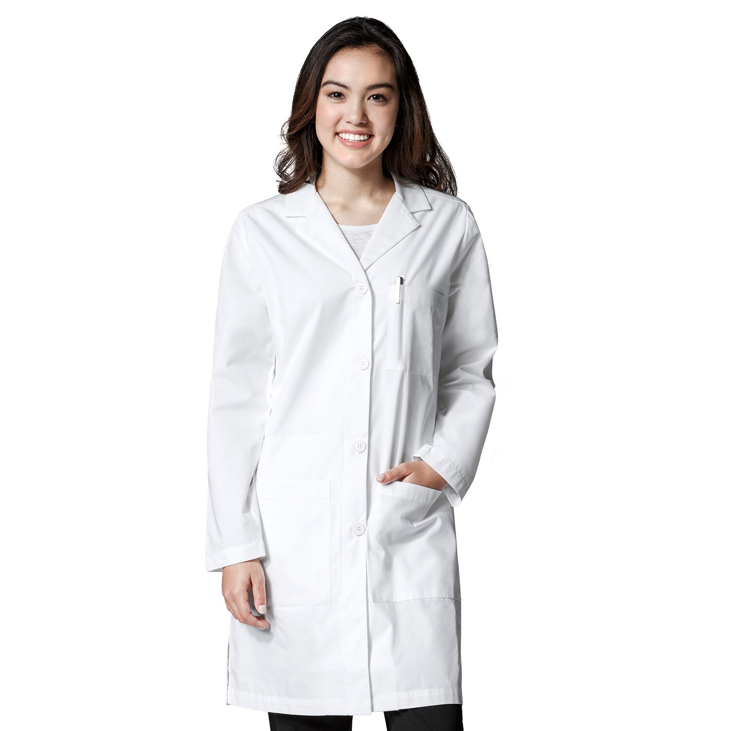 WonderWink WHT Women's Scrub Lab Coat, 7402